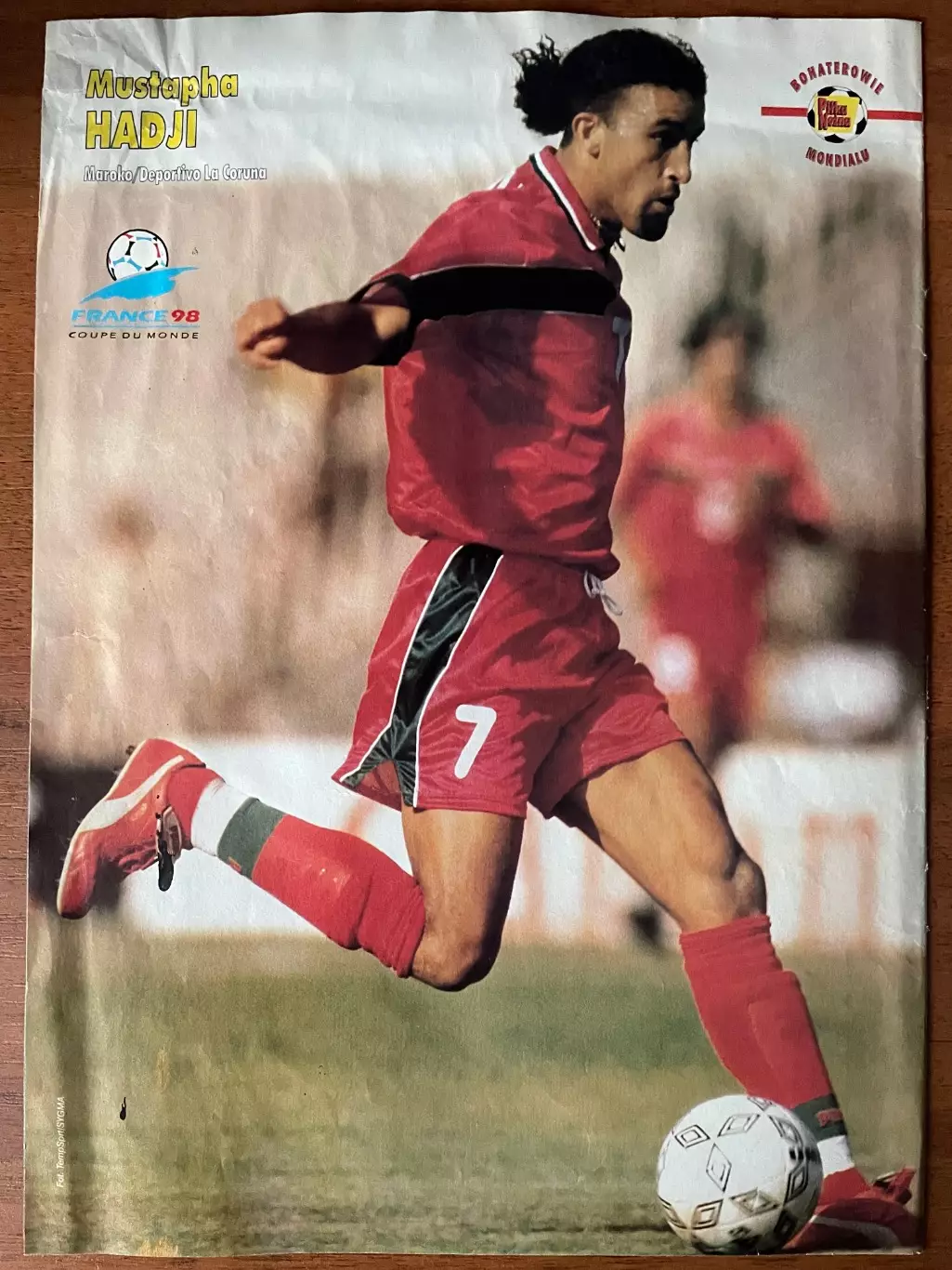 Футбол.Постер двосторонній з журналу Pilka Nozna Вієрі,Хаджи ,Стойкович. 2