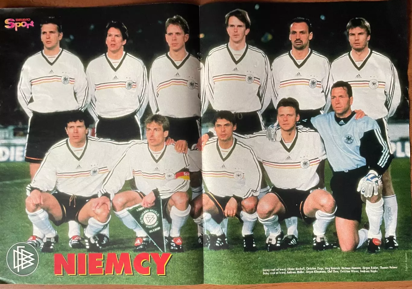 Футбол.Постер двосторонній з журналу Bravo Sport,Німеччина,Міятович.