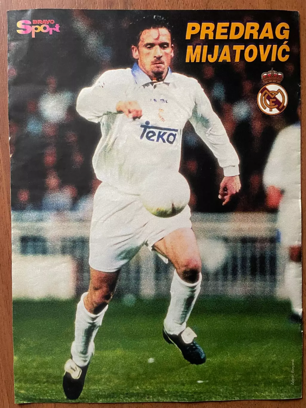 Футбол.Постер двосторонній з журналу Bravo Sport,Німеччина,Міятович. 1