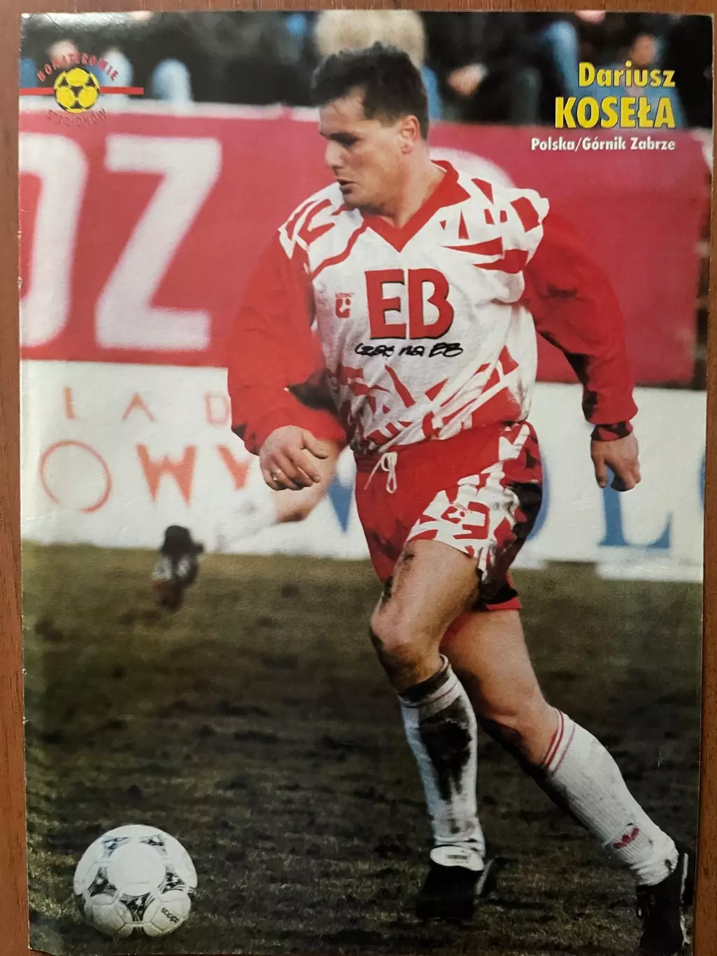 Футбол.Постер двосторонній з журналу Pilka Nozna Роналдо,Сімоеш. 2