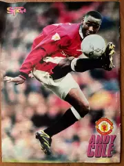 Футбол.Постер двосторонній з журналу Bravo Sport,Коул,Заяц.