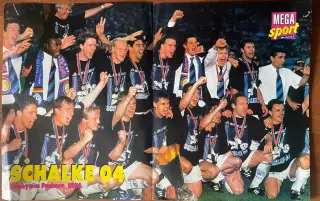 Футбол.Постер двосторонній з журналу Mega Sport,Шальке.