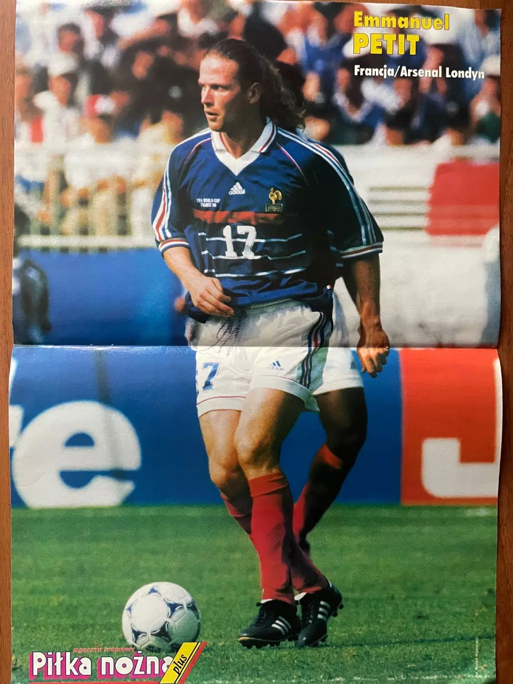 Футбол.Постер двосторонній з журналу Pilka Nozna Plus Петі,Дзола.