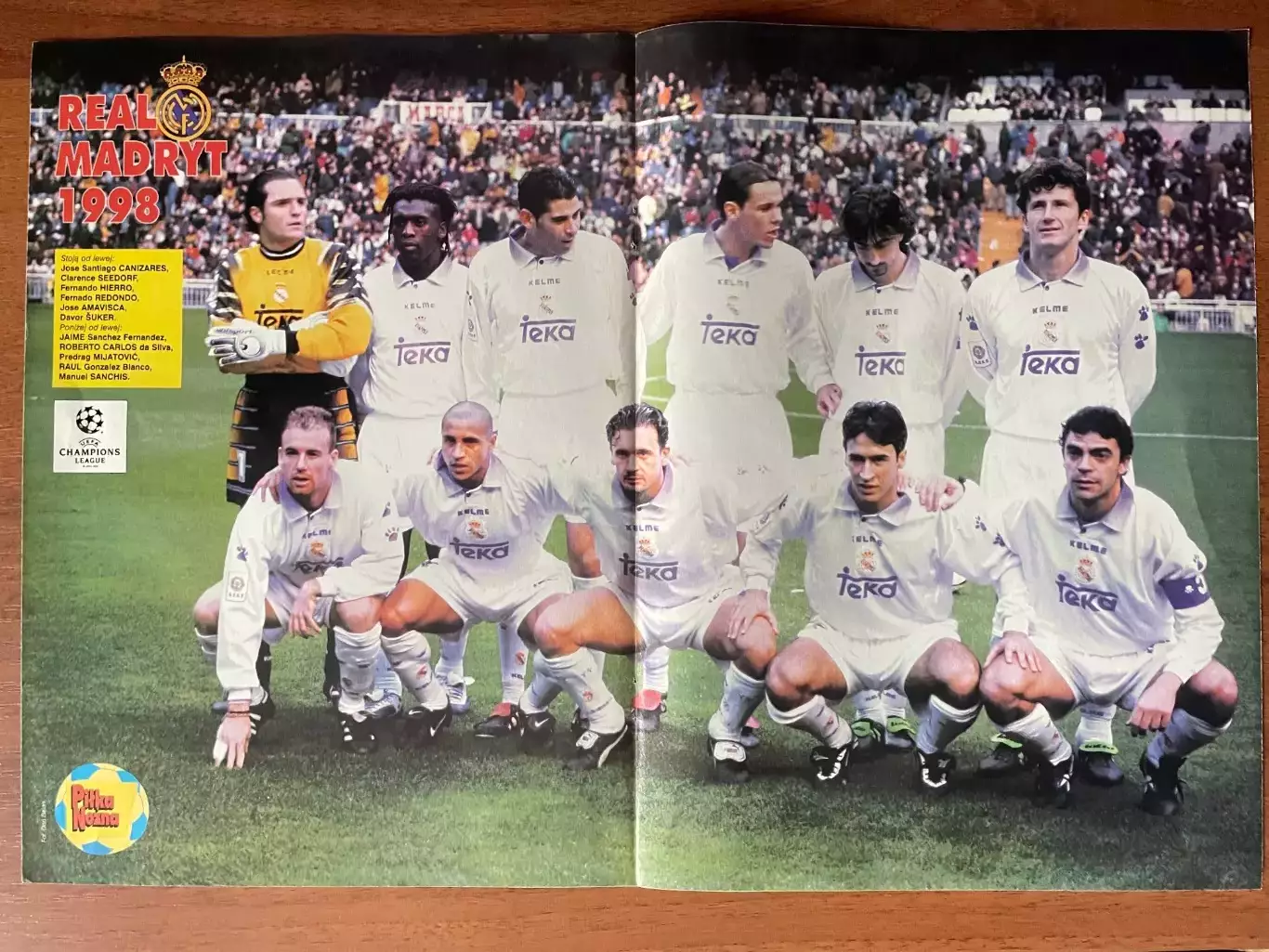 Футбол.Постер з журналу Pilka Nozna Реал