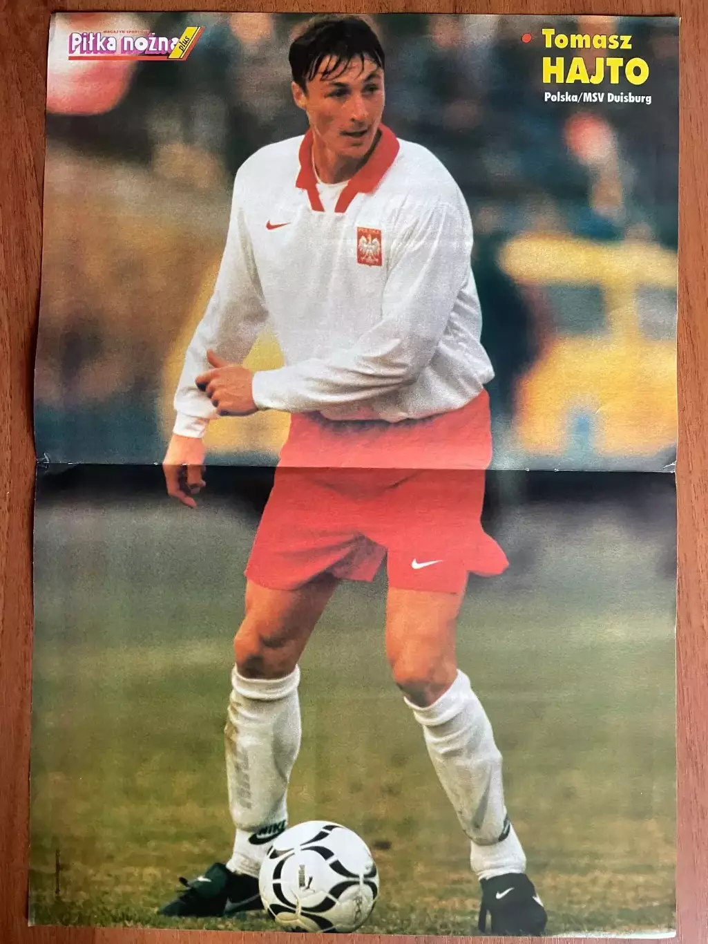 Футбол.Постер двосторонній з журналу Pilka Nozna Андерсон . 1