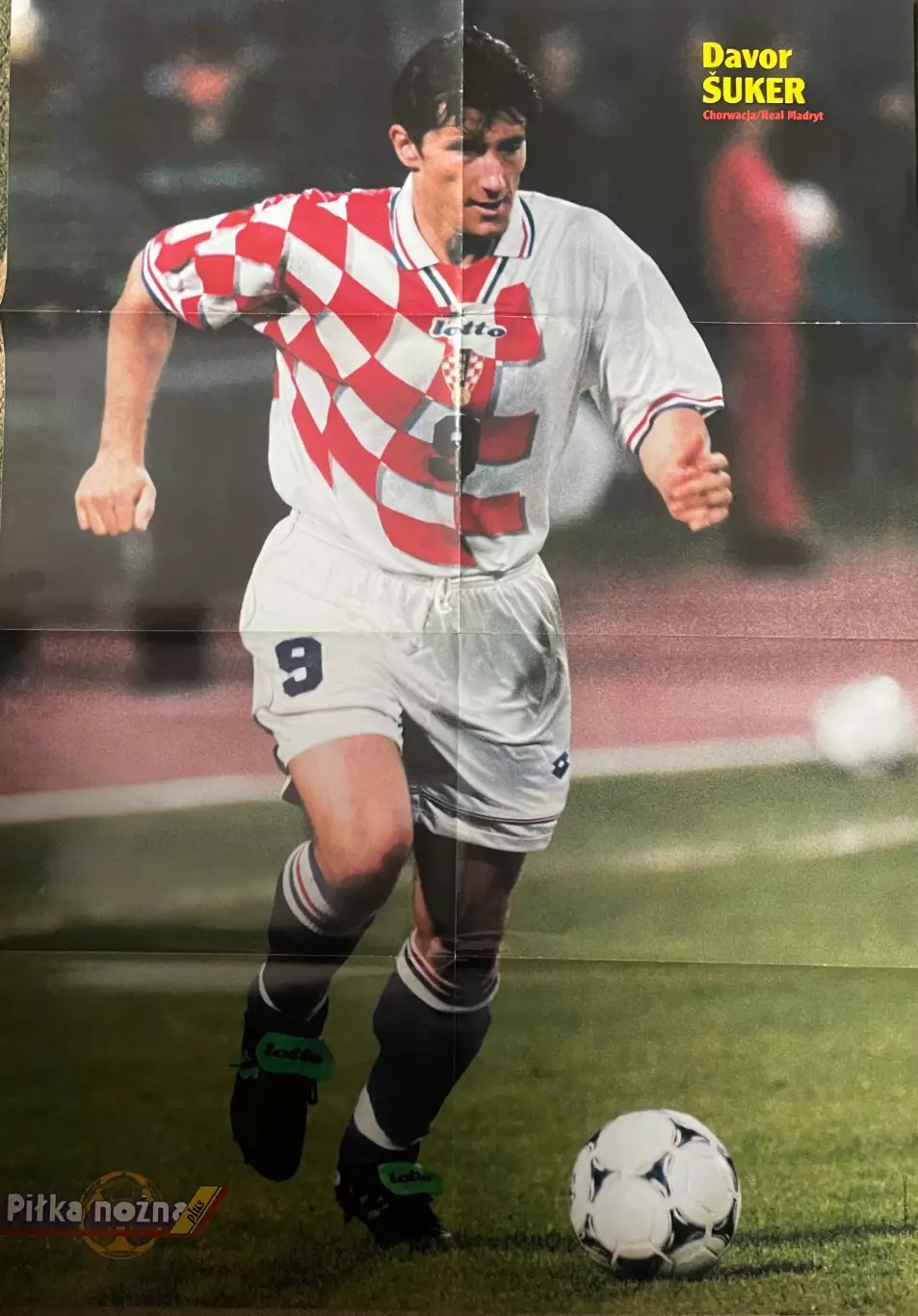 Футбол.Постер ,плакат двосторонній з журналу Pilka Nozna Plus Манчестер,Шукер . 1