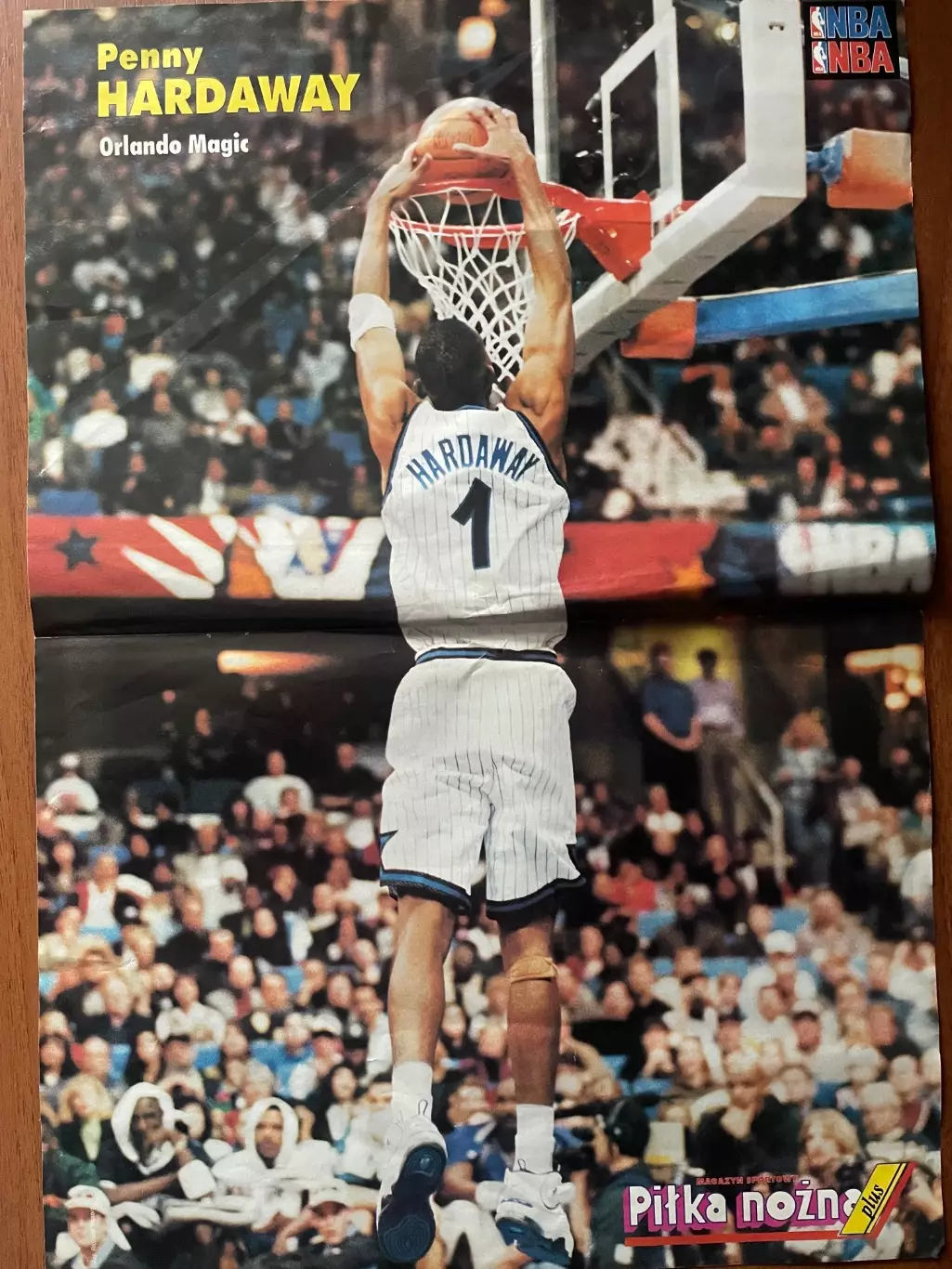 Баскетбол.Постер двосторонній з журналу Pilka Nozna Plus Хардувей.