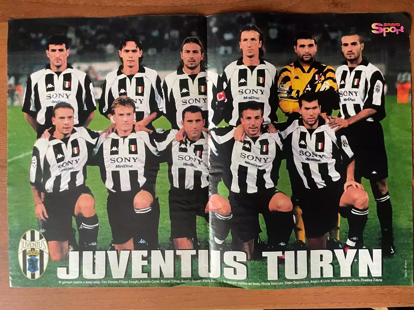 Футбол.Постер двосторонній з журналу Bravo Sport,Ювентус,Янкер.