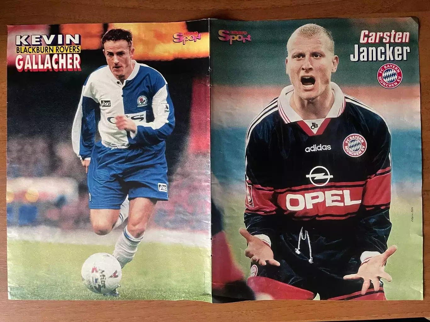 Футбол.Постер двосторонній з журналу Bravo Sport,Ювентус,Янкер. 1