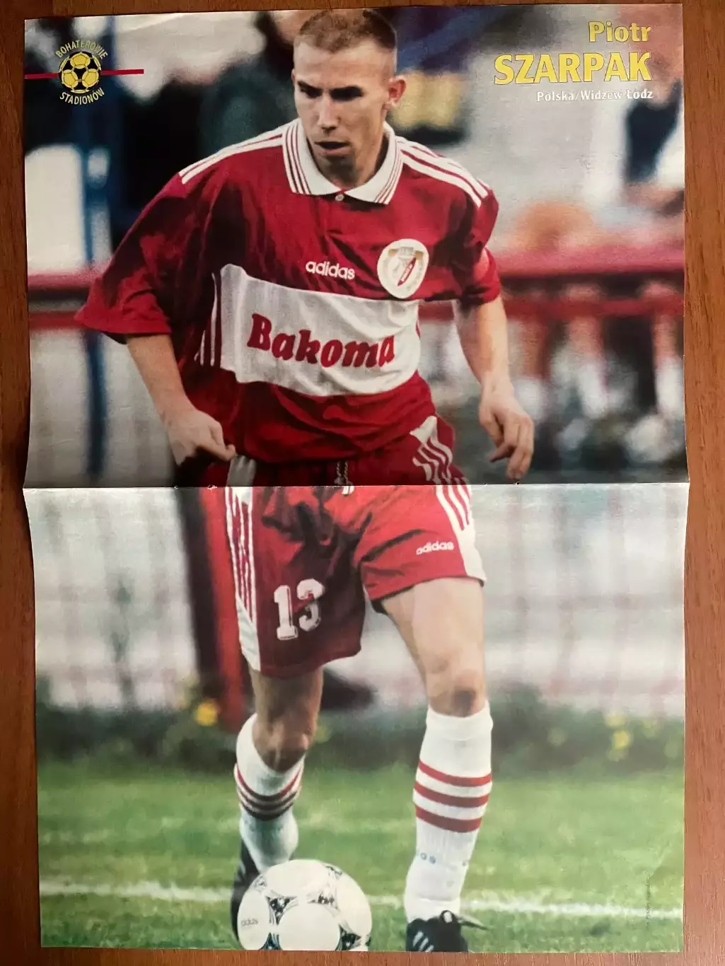 Футбол.Постер двосторонній з журналу Pilka Nozna