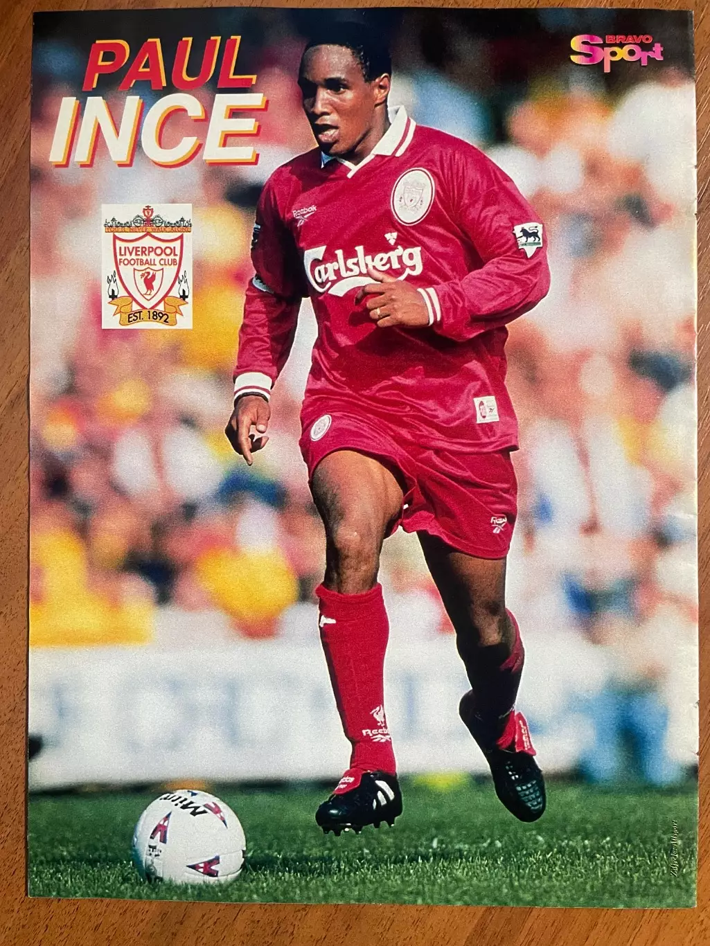 Футбол.Постер двосторонній з журналу Bravo Sport,Перуцці,Інс. 1