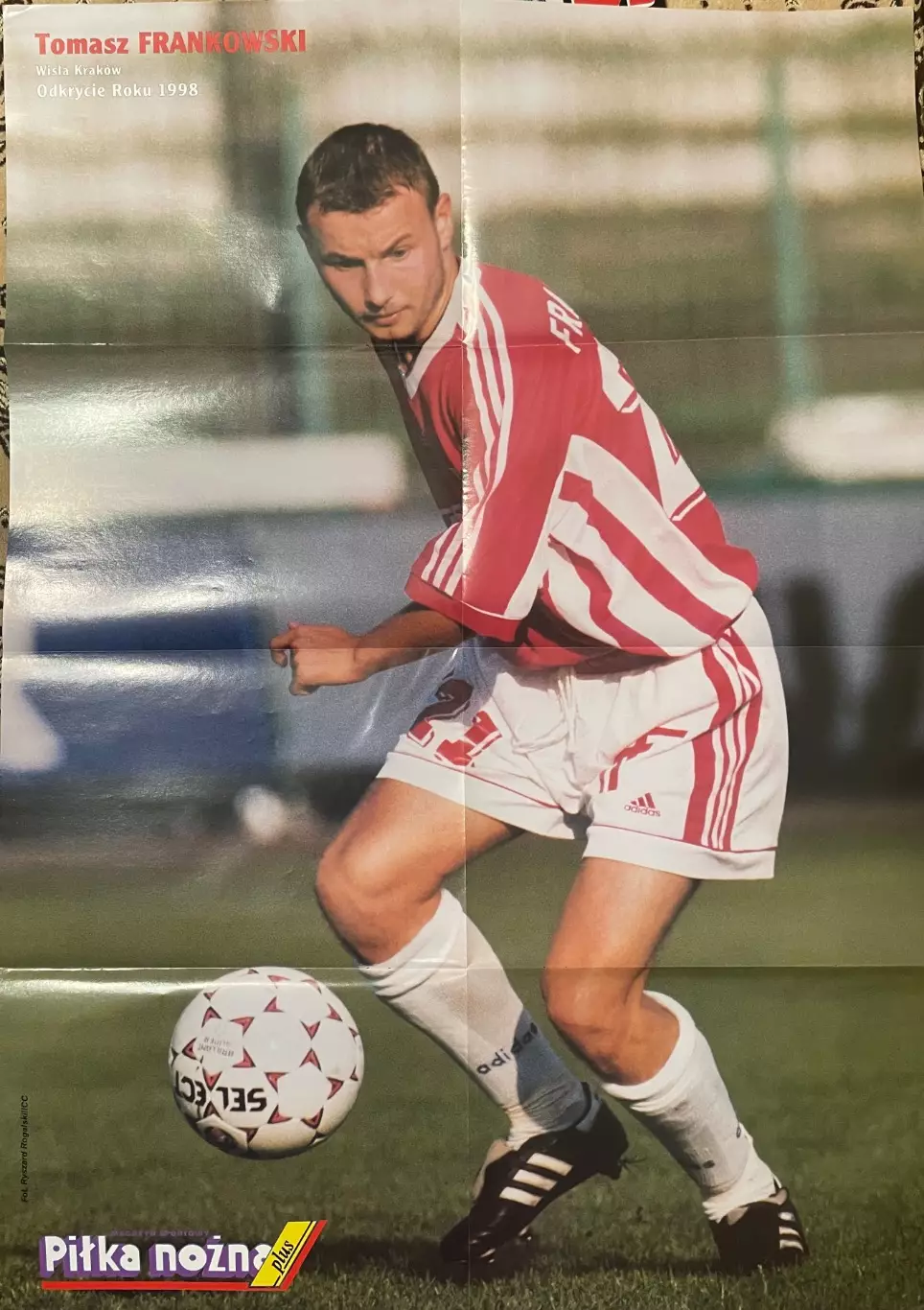 Футбол.Постер ,плакат двосторонній з журналу Pilka Nozna Plus Лапінскі. 1