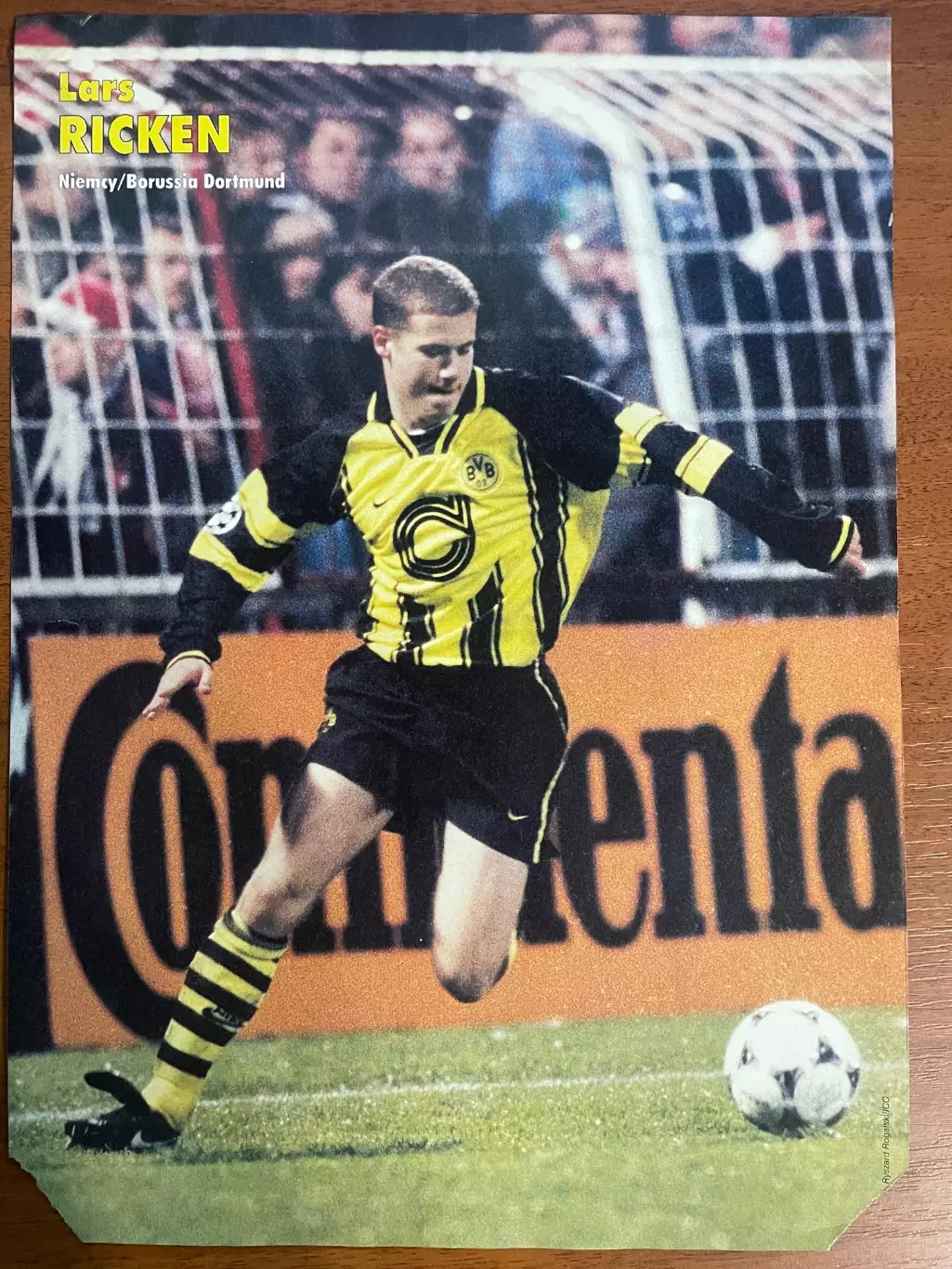 Футбол.Постер двосторонній журналу Pilka Nozna Ріккен