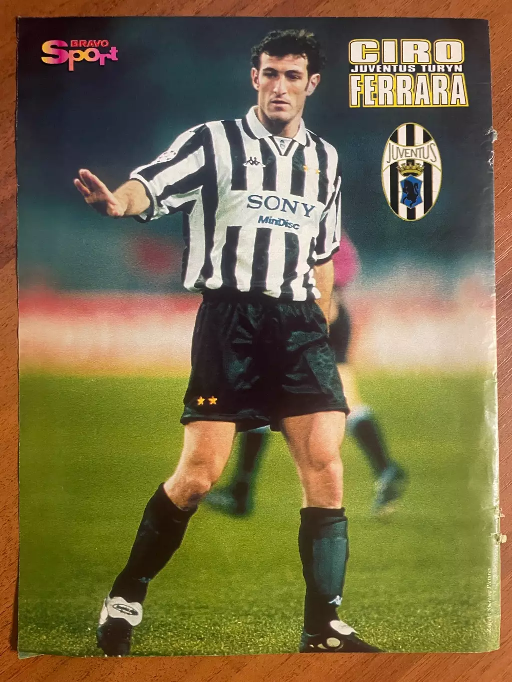 Футбол.Постер двосторонній з журналу Bravo Sport Феррара,Вальдох,Родман