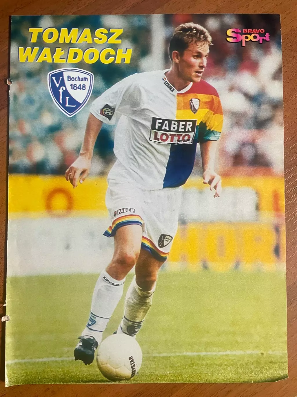 Футбол.Постер двосторонній з журналу Bravo Sport Феррара,Вальдох,Родман 1