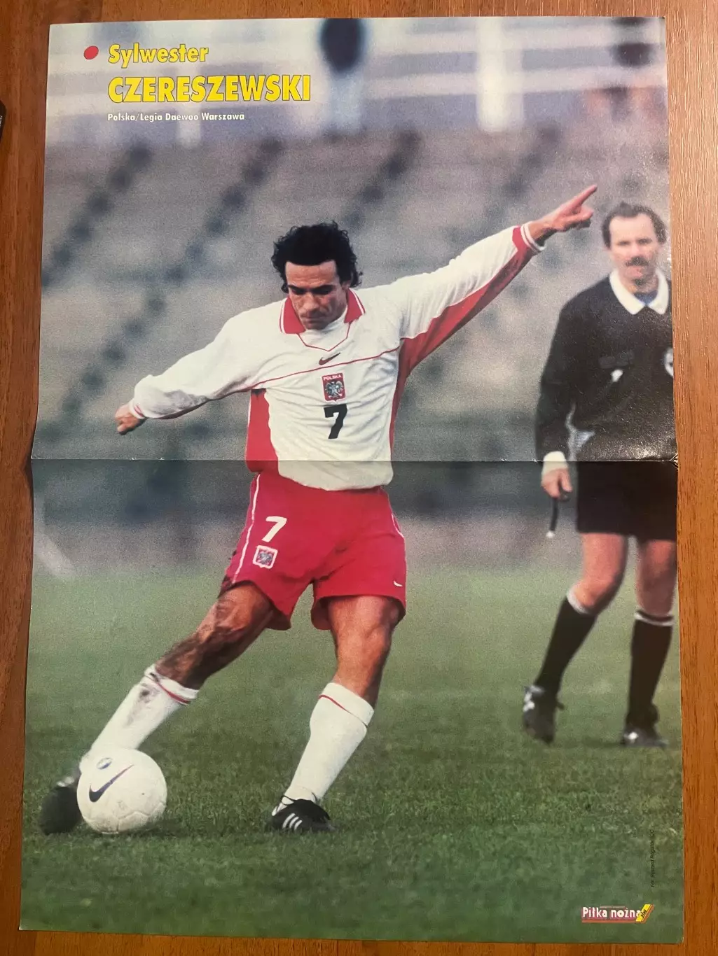 Футбол.Постер двосторонній з журналу Pilka Nozna Plus Возняк 1