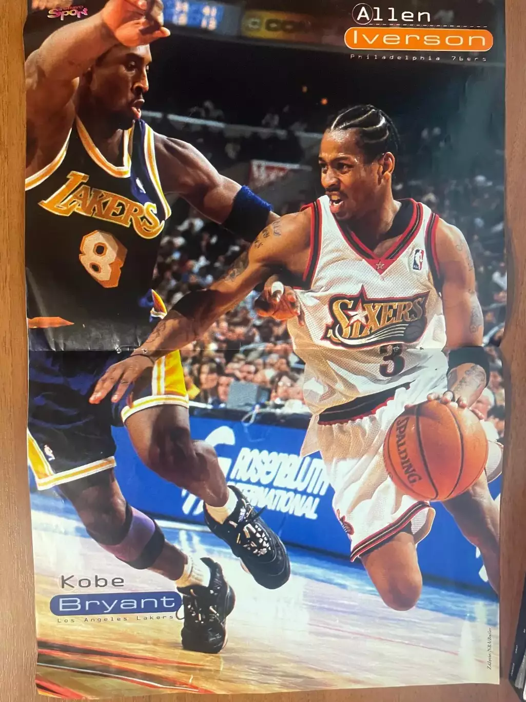 Футбол.Постер двосторонній з журналу Bravo Sport Рівалдо,Брайант 2