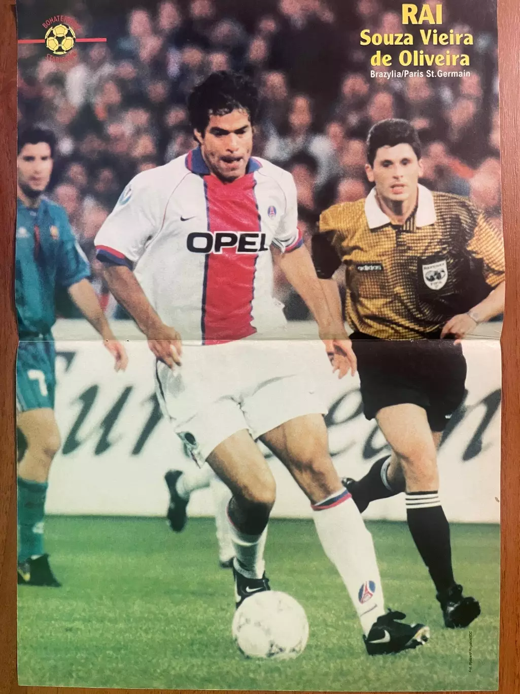 Футбол.Постер двосторонній з журналу Pilka Nozna Plus Ді Лівіо,Рай 1