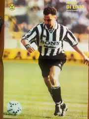 Футбол.Постер двосторонній з журналу Pilka Nozna Plus Ді Лівіо,Рай