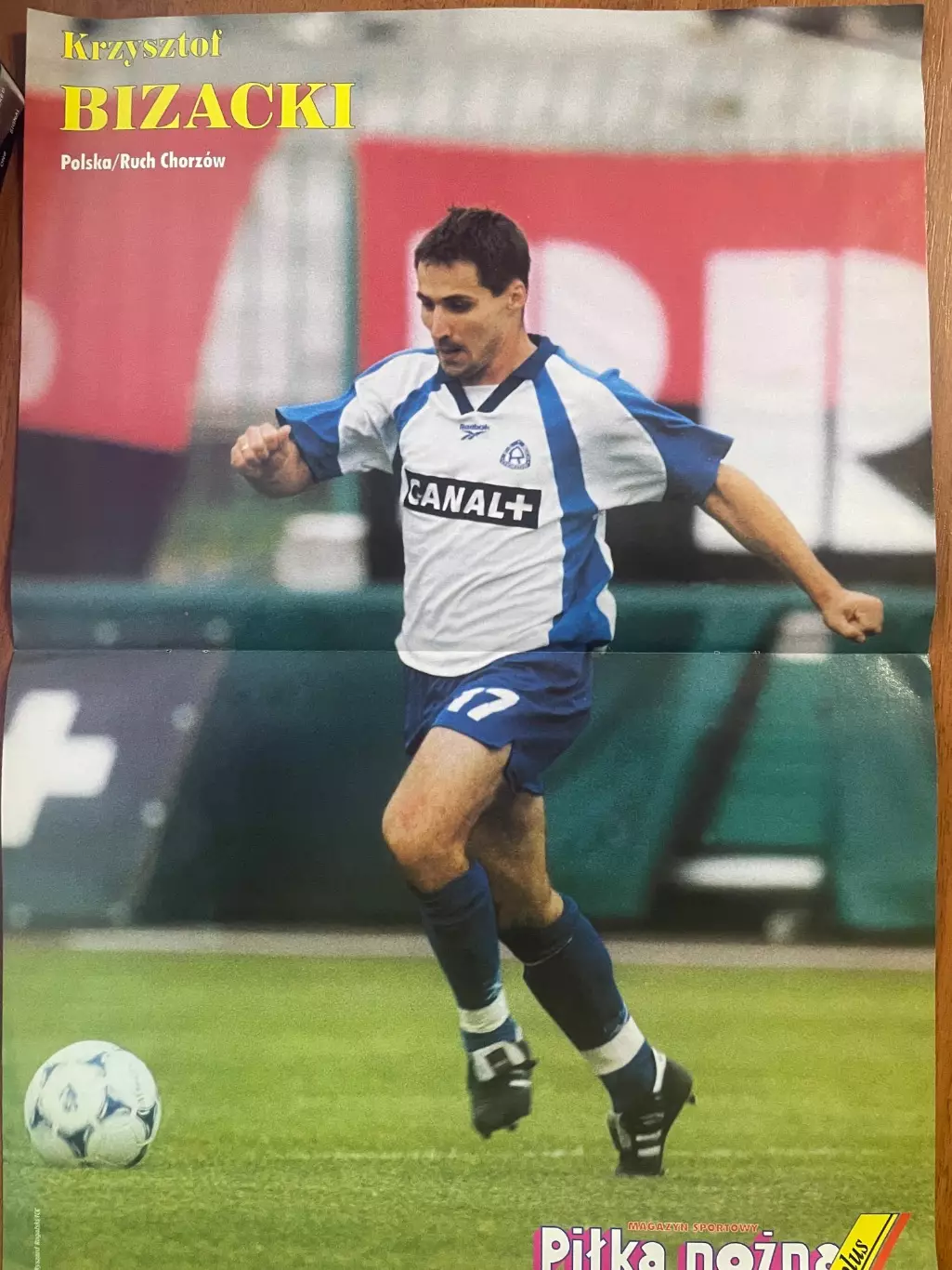 Футбол.Постер двосторонній з журналу Pilka Nozna Plus Фаулер 1