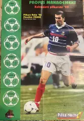 Футбол.Постер двосторонній з журналу Pilka Nozna Plus Зідан