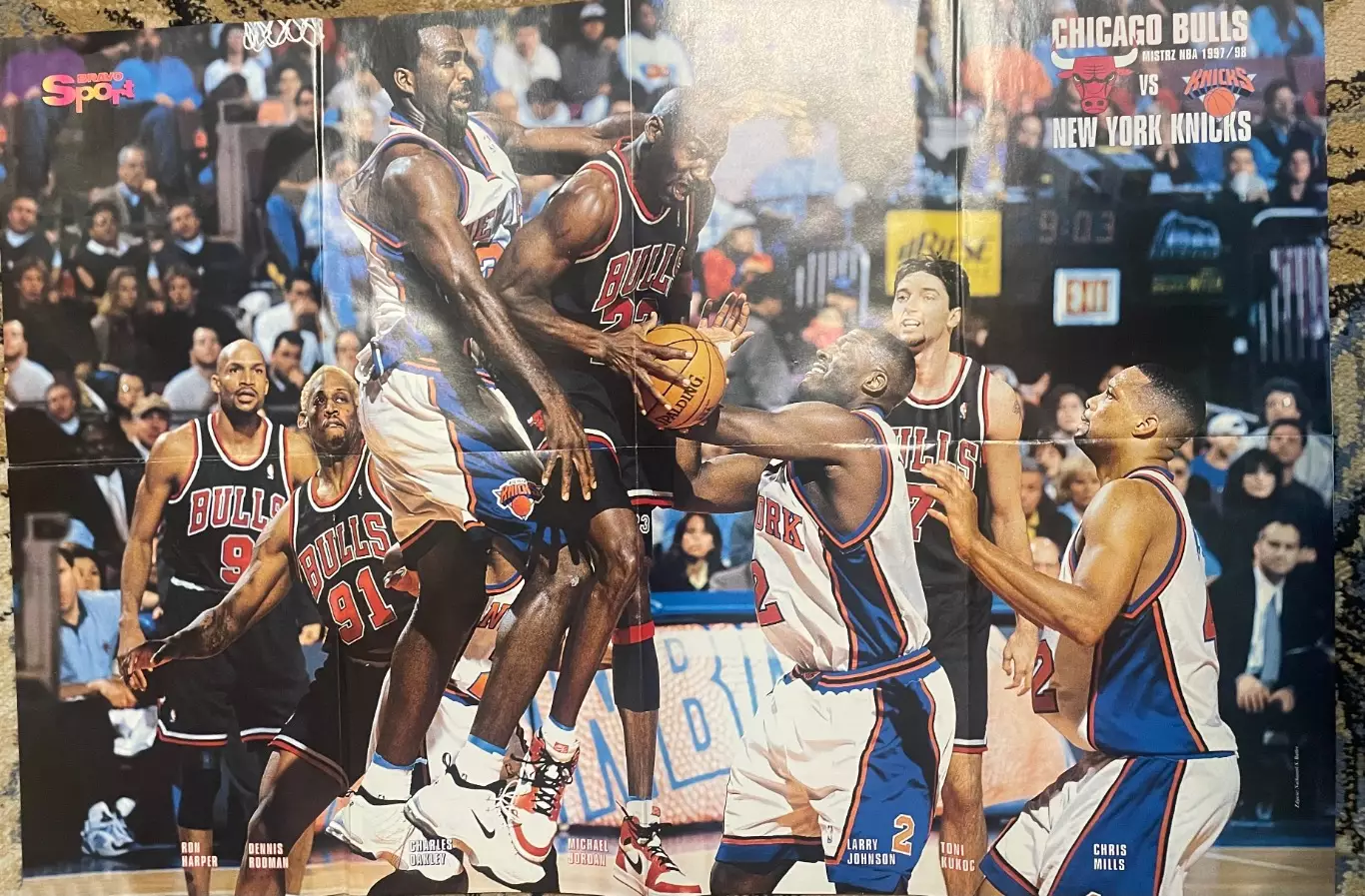 Футбол.Постер двосторонній з журналу Bravo Sport NBA.