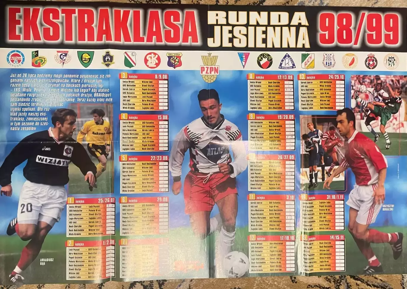 Футбол.Постер двосторонній з журналу Bravo Sport NBA. 1