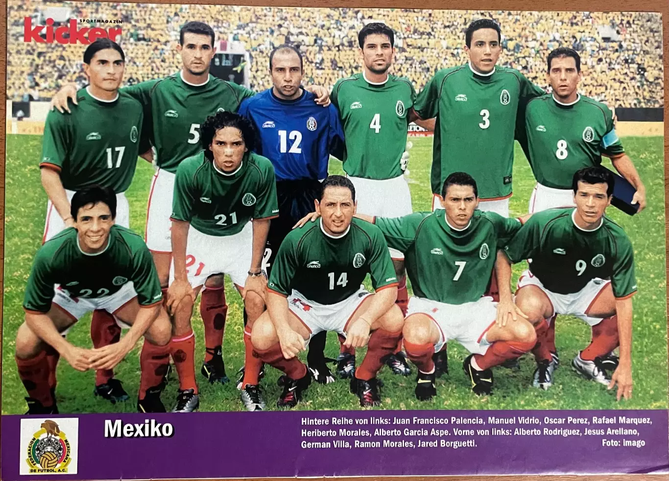 Постер з журнала Kicker/Кікер.Мексика