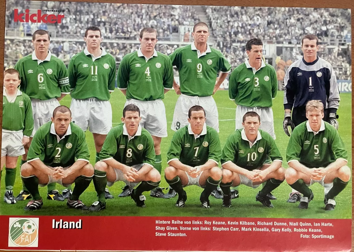 Постер з журналу Kicker/Кікер.Ірландія