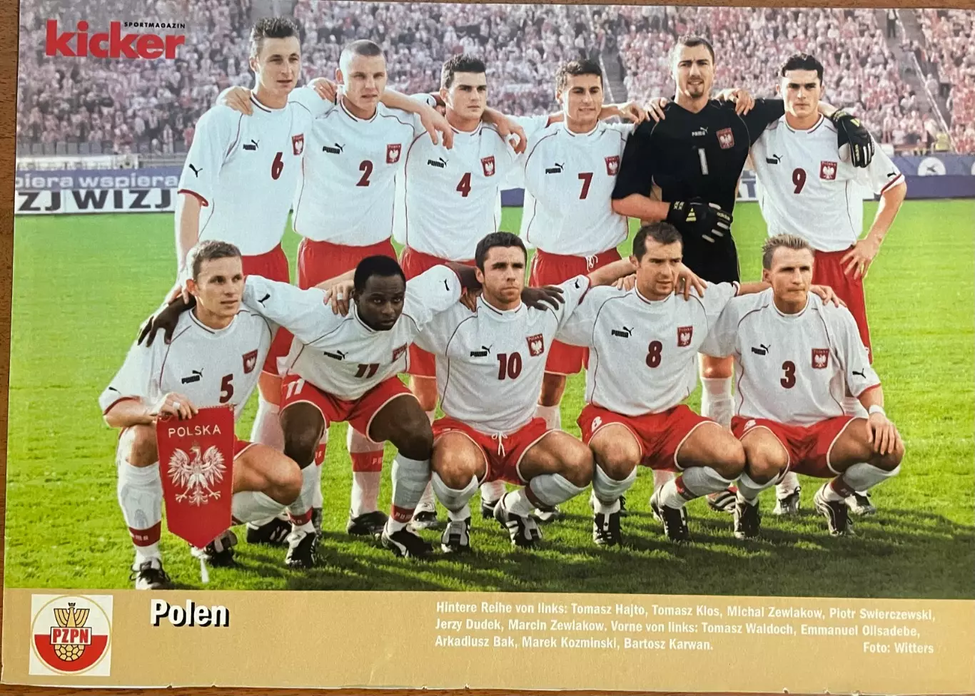 Постер з журналу Kicker/Кікер.Польща.