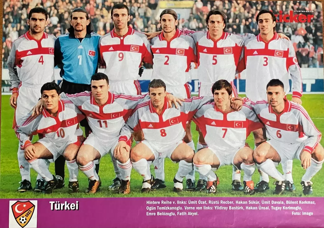 Постер з журнала Kicker/Кікер.Туреччина.