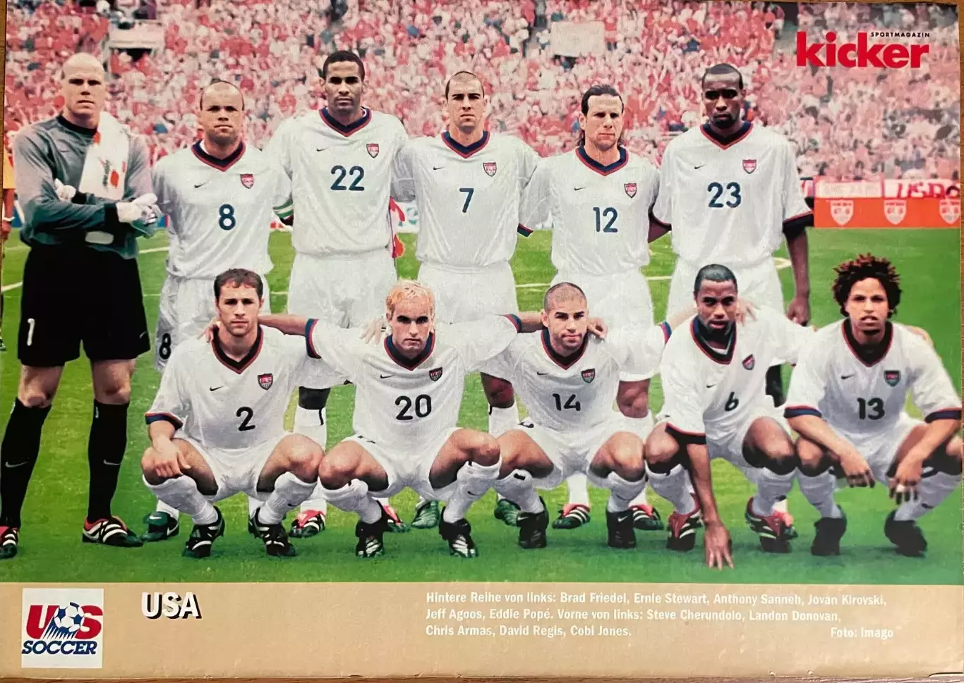 Постер з журнала Kicker/Кікер.США.