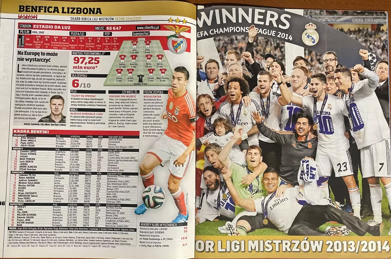 Журнал. Футбол .Skarb Kibica.Спецвипуск.Ліга Чемпіонів 2014/2015 3