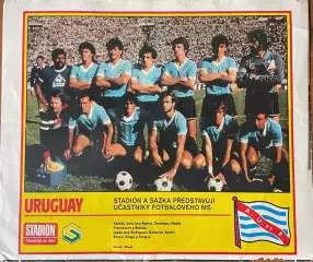Футбол. Постер з журналу Стадіон /Stadion. Уругвай .
