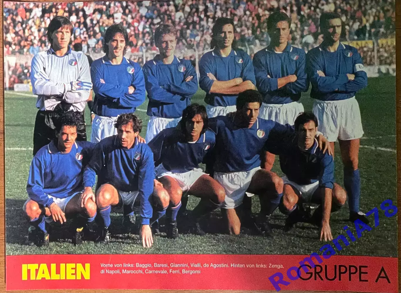 Футбол. Постер. Італія. 1990