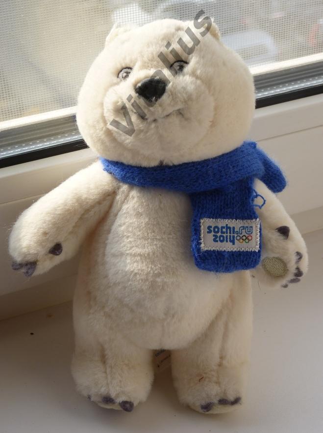 Мягкая игрушка Белый медведь - талисман Олимпиады Сочи-2014