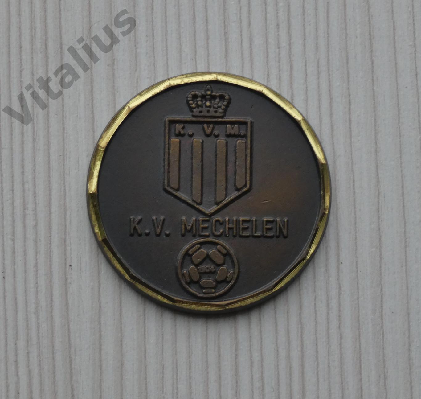 Памятная медаль Футбольный клуб Мехелен (Бельгия) - сезон 1986-87