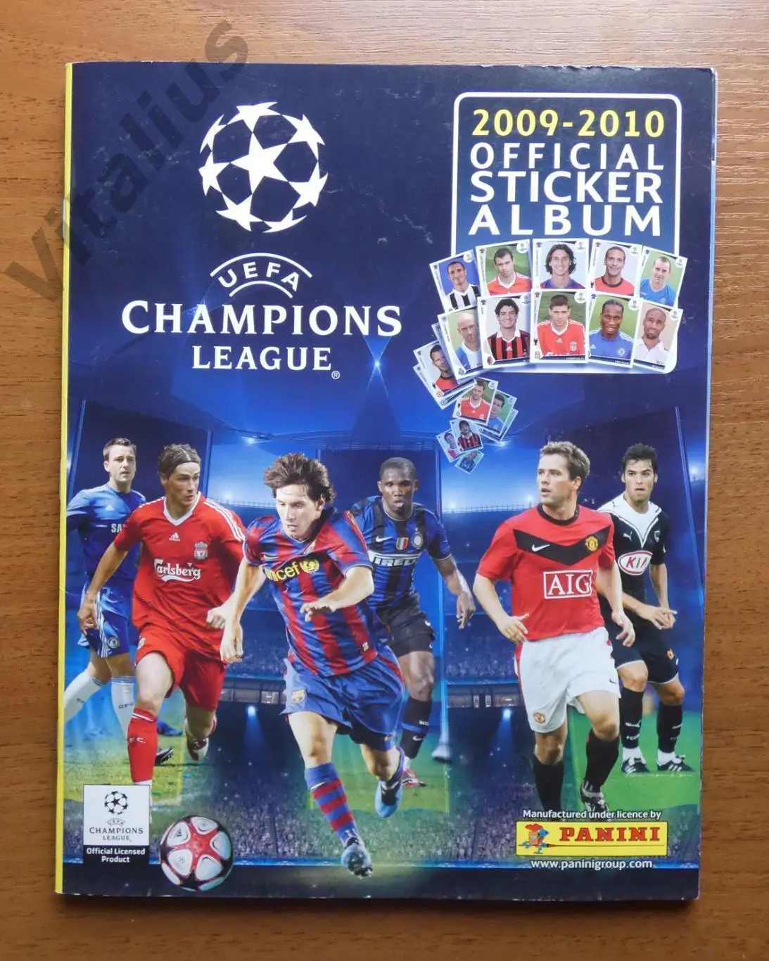 Альбом с наклейками ЛЧ 2009-2010 Панини Panini - заполнен полностью