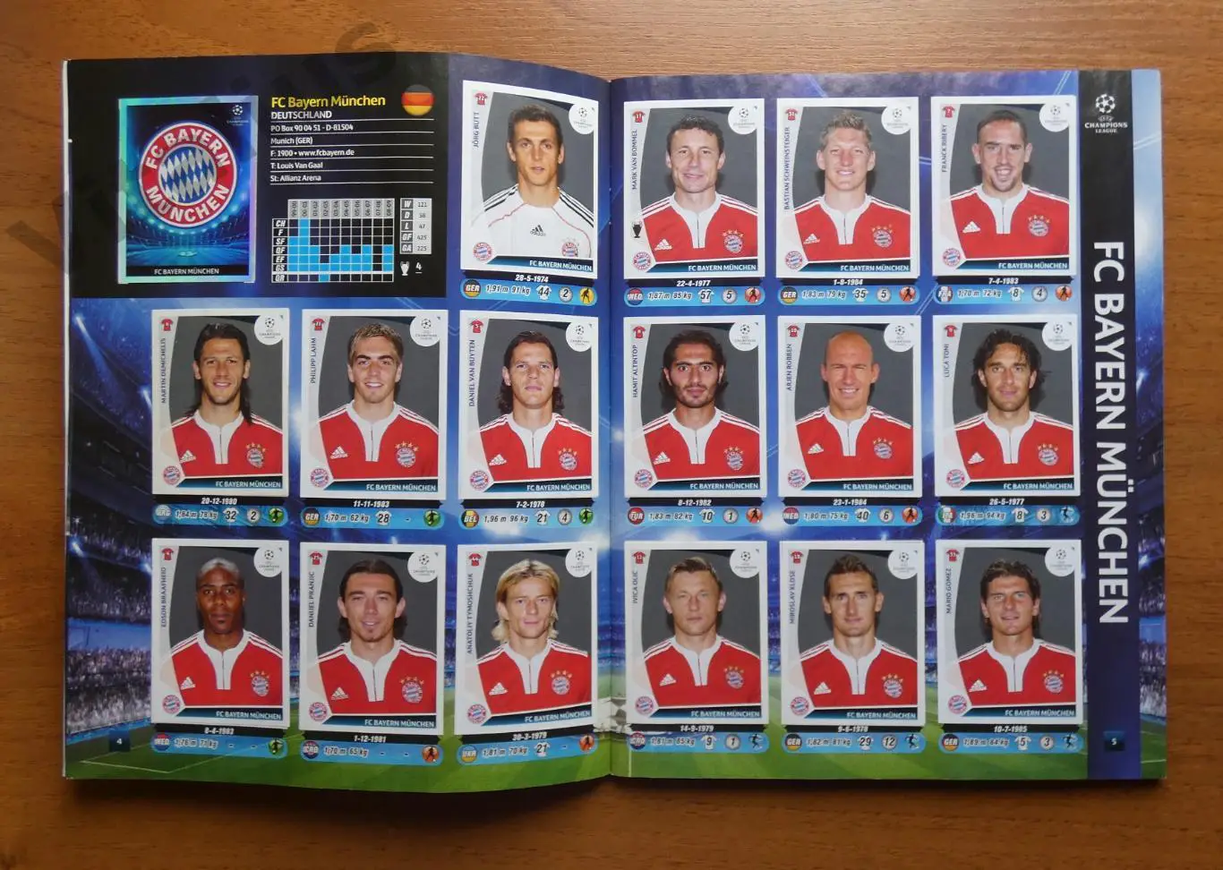 Альбом с наклейками ЛЧ 2009-2010 Панини Panini - заполнен полностью 1