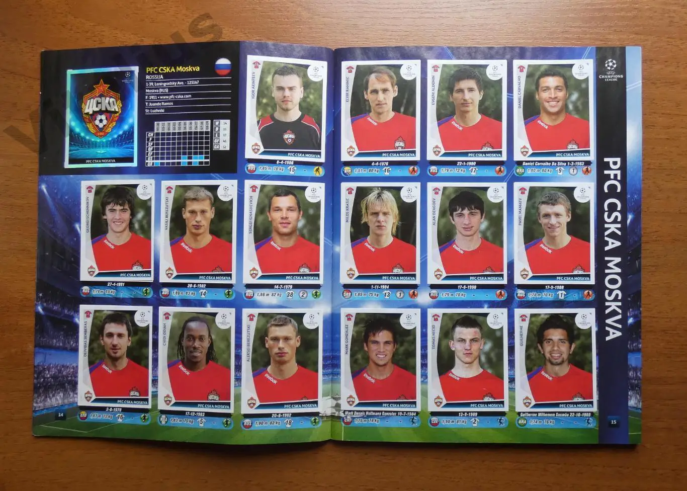 Альбом с наклейками ЛЧ 2009-2010 Панини Panini - заполнен полностью 3