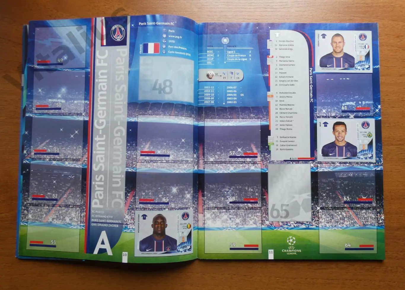 Альбом с наклейками ЛЧ 2012-2013 Панини Panini - заполнен частично (149 из 589) 1