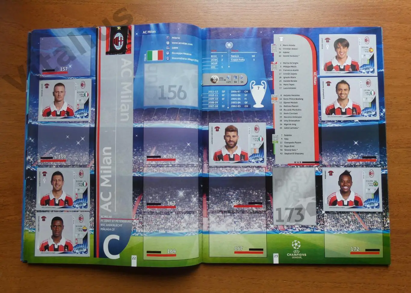 Альбом с наклейками ЛЧ 2012-2013 Панини Panini - заполнен частично (149 из 589) 3