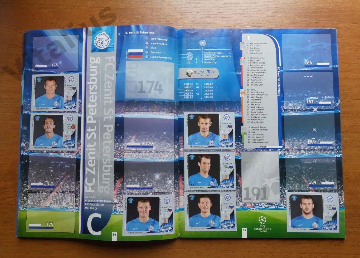 Альбом с наклейками ЛЧ 2012-2013 Панини Panini - заполнен частично (149 из 589) 4