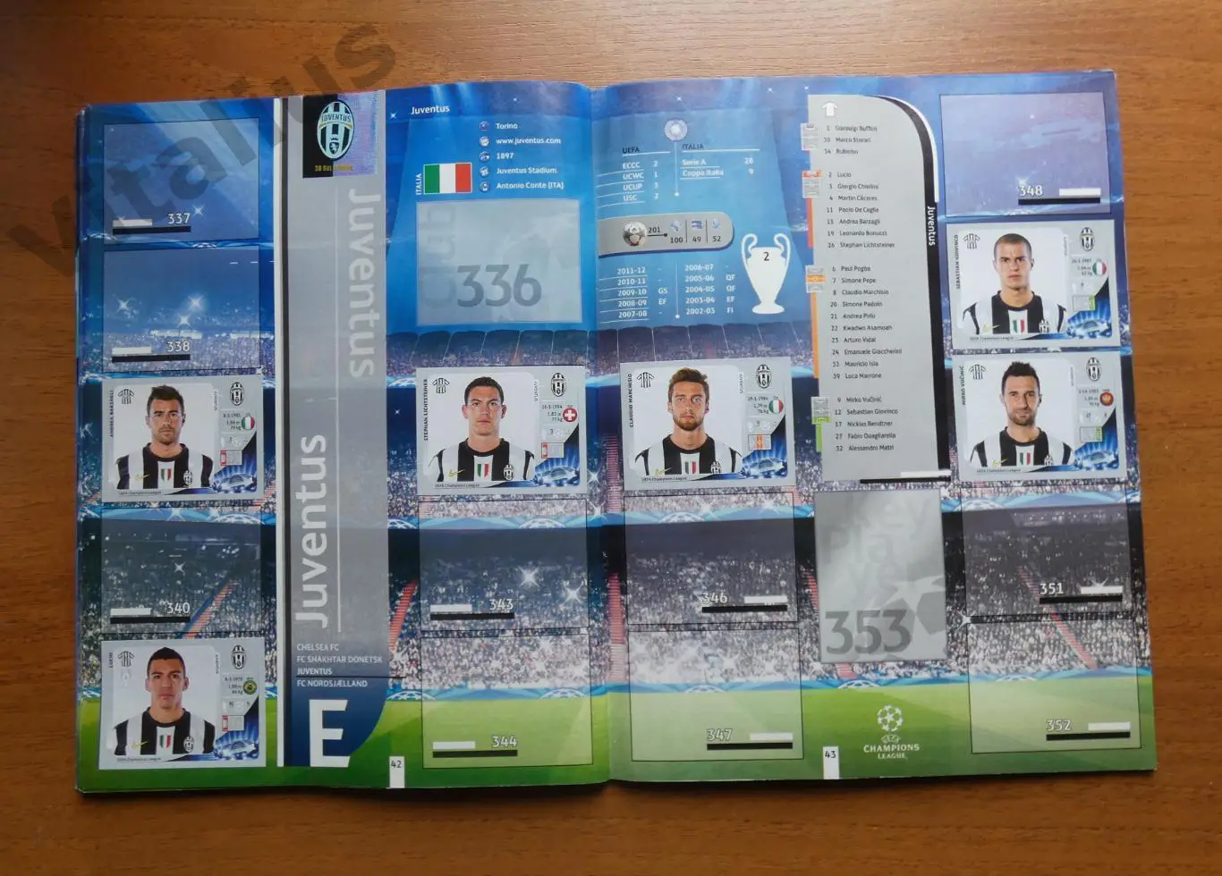 Альбом с наклейками ЛЧ 2012-2013 Панини Panini - заполнен частично (149 из 589) 5