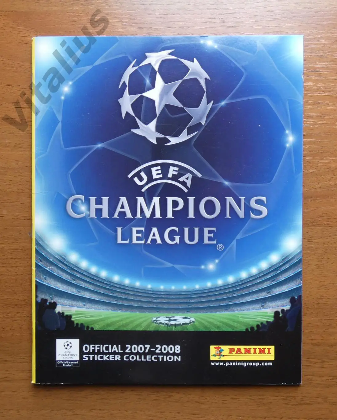 Альбом с наклейками ЛЧ 2007-2008 Панини Panini - заполнен частично (142 из 552)