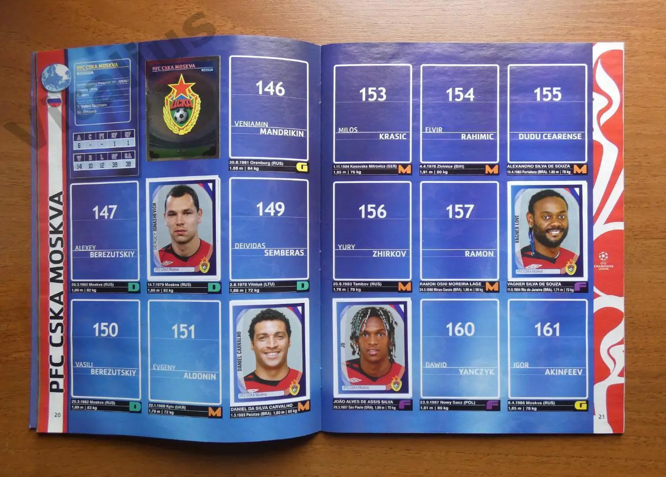 Альбом с наклейками ЛЧ 2007-2008 Панини Panini - заполнен частично (142 из 552) 3