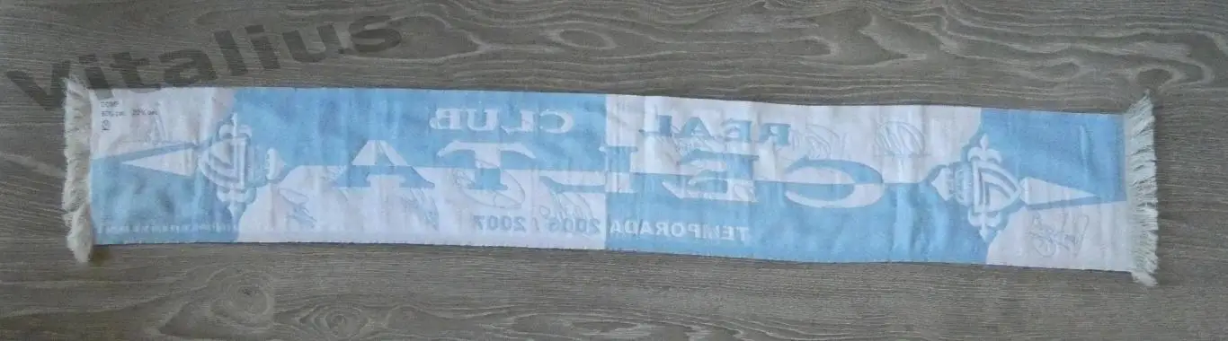 Шарф Сельта Виго Испания - сезон 2006/2007 - с вышитыми автографами игроков 2