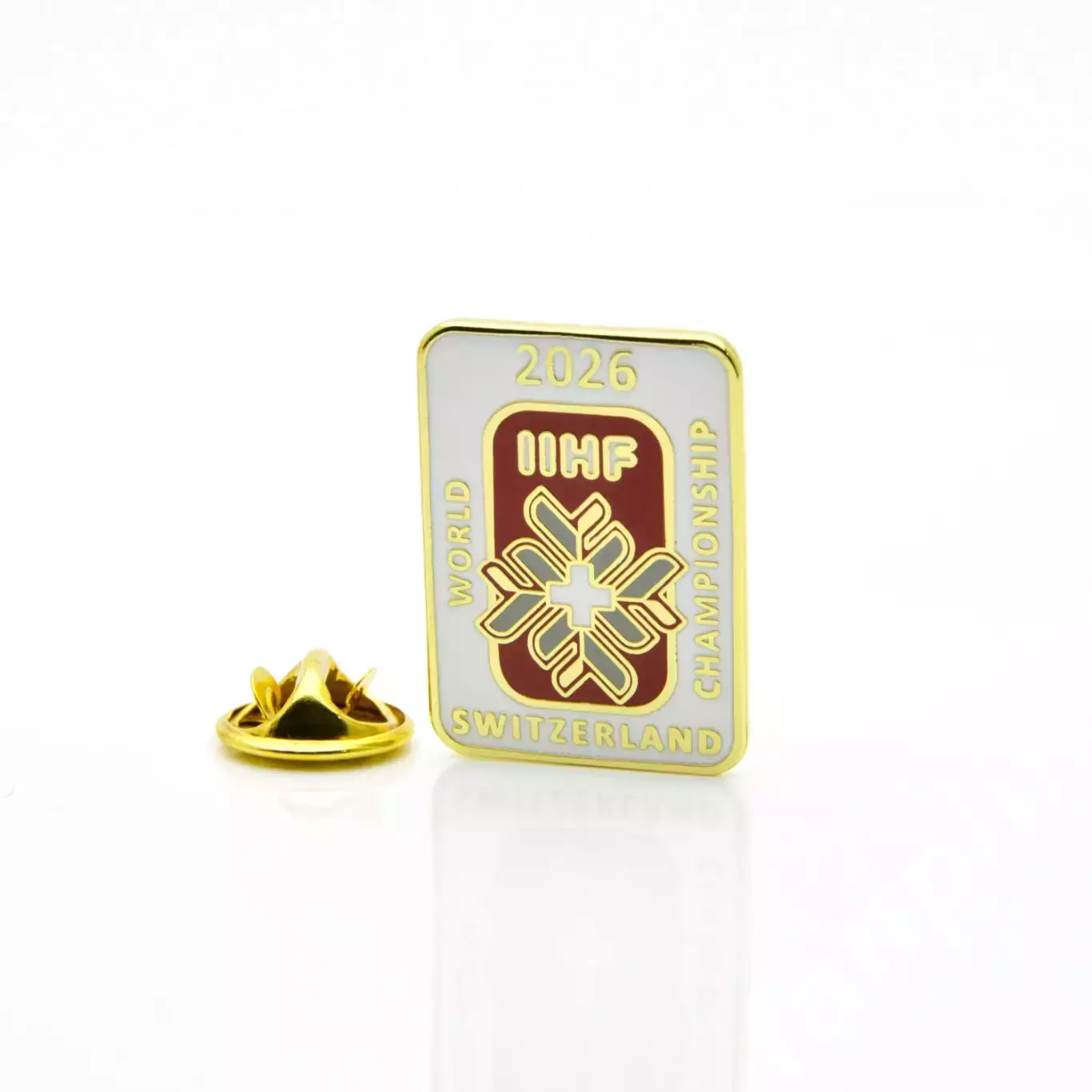 Значок Чемпионат мира по хоккею 2026г Швейцария 1