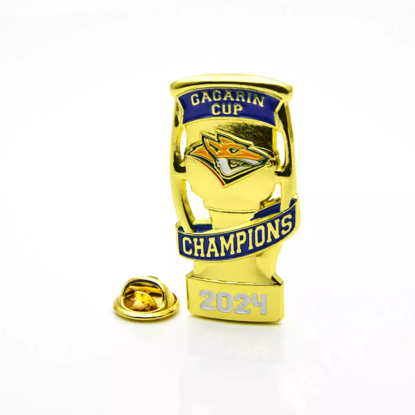 Значок большого размера Металлург (Магнитогорск)-обладатель кубка Гагарина 2024г 1