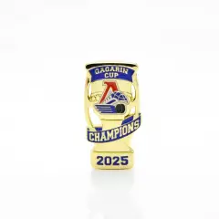 Значок большого размера Локомотив (Ярославль) - обладатель кубка Гагарина 2025г